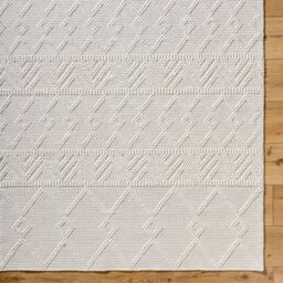 Livabliss Hygge-Hand Woven Charcoal White Wool Global Living Dining Bedroom Rug in Beige - Size: 90 cm x 150 cm - thumbnail 7