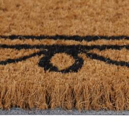 Berkfield Home Door Mat Natural 45x75 cm Tufted Coir in Brown - thumbnail 4