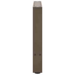 Berkfield Home Coffee Table Legs Natural Steel 2 pcs 50x(42-43) cm Steel in Grey - thumbnail 6