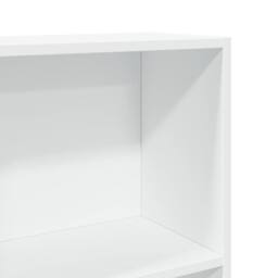 Berkfield Home Bookcase White 60x24x143 cm Engineered Wood - Size: 60 x 24 x 143 cm - thumbnail 7