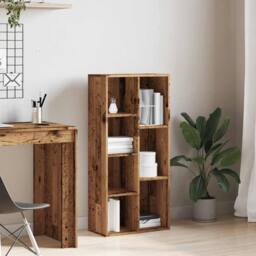 Berkfield Home Classic Book Cabinet Old Wood 50x25x104 cm in Brown - Size: 50 x 25 x 104 cm - thumbnail 1