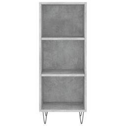 Berkfield Home Highboard Concrete Grey 34.5x34x180 cm Engineered Wood - thumbnail 6