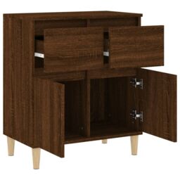 Berkfield Home Sideboard Brown Oak 60x35x70 cm Engineered Wood - Size: 60 x 35 x 70 cm - thumbnail 6