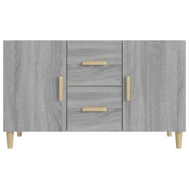 Berkfield Home Sideboard Grey Sonoma 100x36x60 cm Engineered Wood - Size: 100 x 36 x 60 cm - image 1