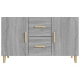 Berkfield Home Sideboard Grey Sonoma 100x36x60 cm Engineered Wood - Size: 100 x 36 x 60 cm - thumbnail 1