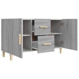 Berkfield Home Sideboard Grey Sonoma 100x36x60 cm Engineered Wood - Size: 100 x 36 x 60 cm - thumbnail 5