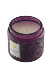 SHEONLY Juniper & Lavender Soy Wax Scented Candle with Embossed Cup in Purple - thumbnail 4
