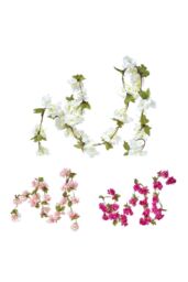 Homescapes Set of 3 Artificial Blossom Flower Garlands, 5 Ft - thumbnail 1