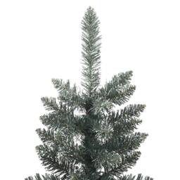 Berkfield Home Beautiful Artificial Slim Christmas Tree with Stand Green 180 cm PVC - thumbnail 4