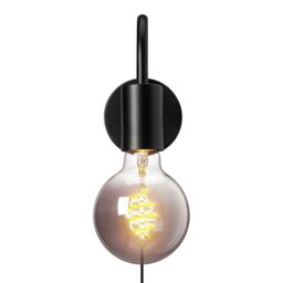 Nordlux Modern Indoor Wall Light Black Metal E27 Retro - No, IP20 - thumbnail 3