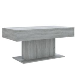 Berkfield Home Coffee Table Grey Sonoma 96x50x45 cm Engineered Wood - Size: 96 x 50 x 45 cm - thumbnail 2