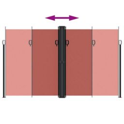 Berkfield Home Retractable Side Awning Terracotta 200x1000 cm in Orange - thumbnail 5