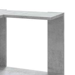Berkfield Home Corner Bookcase 5-Tier Concrete Grey 50x50x179 cm Engineered Wood - Size: 50 x 50 x 179 cm - thumbnail 7