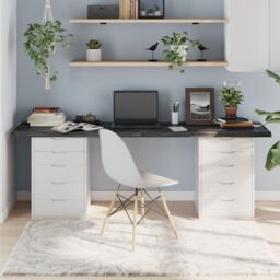 Berkfield Home Table Top Dark Grey 200x60x(2-4) cm Treated Solid Wood Oak