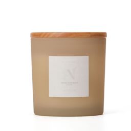 Aroma Naturals Frosted Decadence Glass Candle - Cashmere Scent in Cream - Size: XL - thumbnail 1
