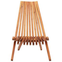 Berkfield Home Folding Outdoor Lounge Chairs 2 pcs Solid Acacia Wood in Brown - thumbnail 3
