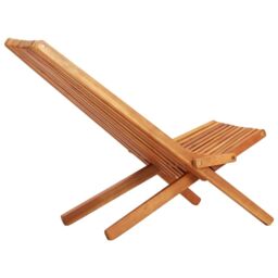 Berkfield Home Folding Outdoor Lounge Chairs 2 pcs Solid Acacia Wood in Brown - thumbnail 5
