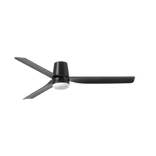 Netlighting Punt Tub 132cm LED Ceiling Fan Matt Black CCT - image 1