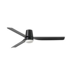 Netlighting Punt Tub 132cm LED Ceiling Fan Matt Black CCT - thumbnail 1