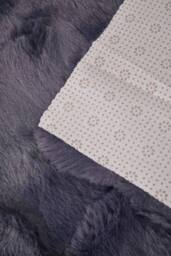 Living and Home Sleek Textured Plush Sofa Cover in Dark Grey - Size: 90 cm x 90 cm - thumbnail 6