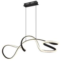 Netlighting Swirl Pendant Ceiling Light Matt Black LED 4000K - thumbnail 1