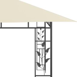 Berkfield Home Gazebo with Mosquito Net 4x3x2.73 m Cream 180 g/m ² in Beige - thumbnail 5