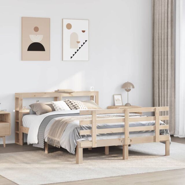 Berkfield Home Bed Frame with Headboard without Mattress 160x200 cm in Brown
