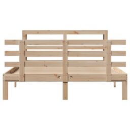 Berkfield Home Bed Frame with Headboard without Mattress 160x200 cm in Brown - thumbnail 4