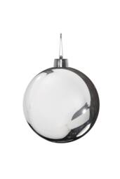 KDMD Silver Shiny Shatterproof Bauble x1 30cm - thumbnail 1