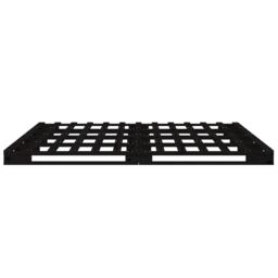Berkfield Home Pallet Bed Black 120x190 cm Small Double Wood Pine - thumbnail 6