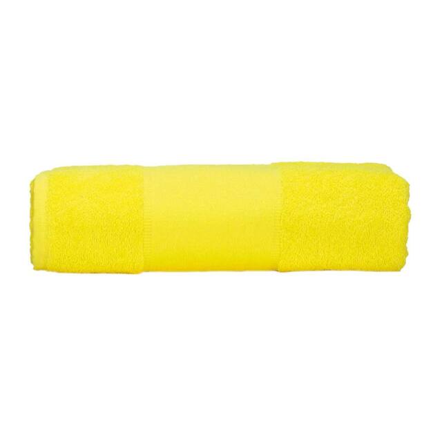 ARTG Print-Me Bath Towel in Bright Yellow - image 1