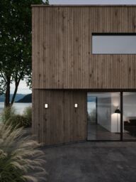 Nordlux Modern Outdoor Wall Light Black Aluminium Intergrated LED Weatherproof - Mains Powered, IP44 - thumbnail 5