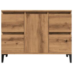 Berkfield Home Sink Cabinet Artisan Oak 80x33x60 cm Engineered Wood in Brown - Size: 80 x 33 x 60 cm - thumbnail 4