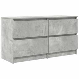 Berkfield Home TV Cabinet Concrete Grey 100x35x54 cm Engineered Wood - Size: 100 x 35 x 54 cm - thumbnail 1