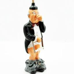 Minster Old Man Toilet Roll Holder - L25 x W25 x H76 cm in Black - Size: 1 Pack - thumbnail 2