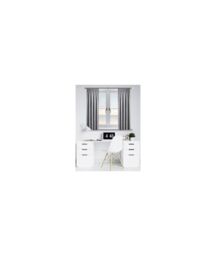 New Edge Blinds 13 - 16mm Crystal Ball Metal Curtain Pole Set - Silver - Size: 120 cm - 210 cm - thumbnail 5