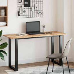Berkfield Home Table Top Rectangular 140x50x2 cm Solid Wood Acacia in Brown - Size: 140 x 50 x 2 cm - thumbnail 1
