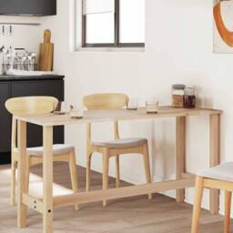 Berkfield Home Table Top Rectangular 140x50x2 cm Solid Wood Acacia in Brown - Size: 140 x 50 x 2 cm - thumbnail 4
