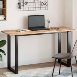 Berkfield Home Table Top Rectangular 140x50x2 cm Solid Wood Acacia in Brown - Size: 140 x 50 x 2 cm - thumbnail 2