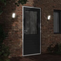 Berkfield Home Outdoor LED Wall Lights 2pcs Black Die-cast Aluminium - thumbnail 3