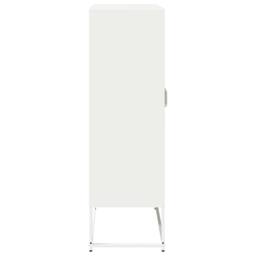 Berkfield Home Highboard White 68x39x123 cm Steel - Size: 68 x 39 x 123 cm - thumbnail 7
