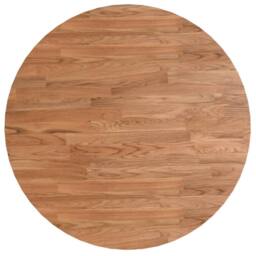 Berkfield Home Round Table Top Light Brown √ò60x1.5 cm Treated Solid Wood Oak - Size: 60x1.5 cm - thumbnail 3