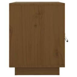 Berkfield Home Bedside Cabinet Honey Brown 40x34x45 cm Solid Wood Pine - Size: 40 x 34 x 45 cm - thumbnail 8