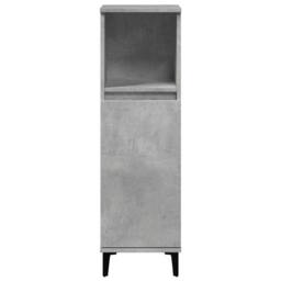 Berkfield Home Bathroom Cabinet Concrete Grey 30x30x100 cm Engineered Wood - Size: 30 x 30 x 100 cm - thumbnail 4