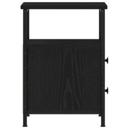 Berkfield Home Bedside Cabinets 2 pcs Black Oak 34x35.5x50 cm Engineered Wood - thumbnail 8