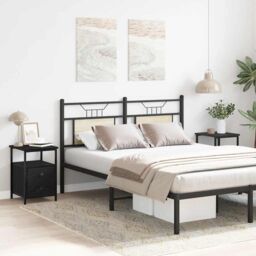 Berkfield Home Bedside Cabinets 2 pcs Black Oak 34x35.5x50 cm Engineered Wood - thumbnail 3