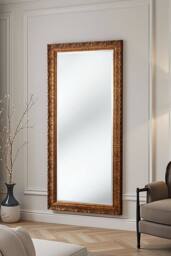 Yearn Mirrors Carved Framed Bevelled Full Length Mirror Gold 169x77cm - Size: 169x77 cm - thumbnail 1