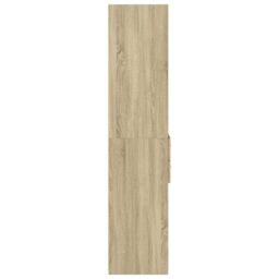Berkfield Home Highboard Sonoma Oak 50x42.5x185 cm Engineered Wood in Brown - thumbnail 5