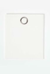 Homescapes Plain Cotton Ready Made Eyelet Curtain Pair in Off-White - Size: 117 cm width x 137 cm drop - thumbnail 2