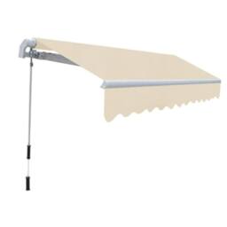 Berkfield Home Folding Awning Manual Operated 300 cm Cream in Beige - thumbnail 2